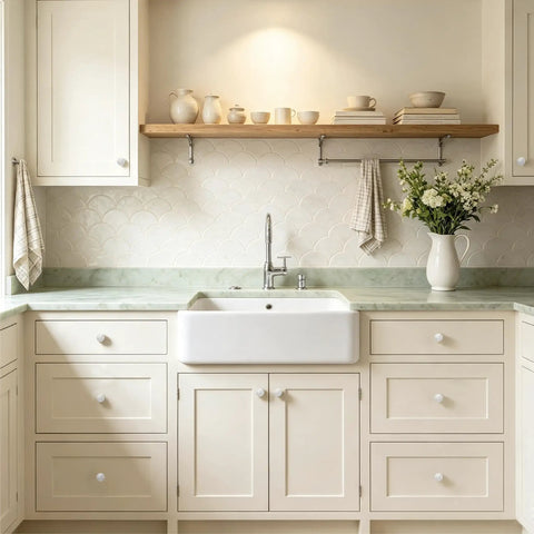 Set Of 6 Real Deal White Marble Cabinet Knobs With Top Shelf Brass Drawer Pulls For Kitchen Drawers And Bathroom Vanities Heavy Duty Natural Stone Dresser Handles For A Smooth Space Refresh on modern kitchen cabinetry.