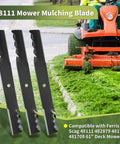 61 Inch Mower Blades Replacement Kit For Scag Ferris And Husqvarna Decks 48111 482879 481712 481708 1520842 539101733 539102093 GDU10232
