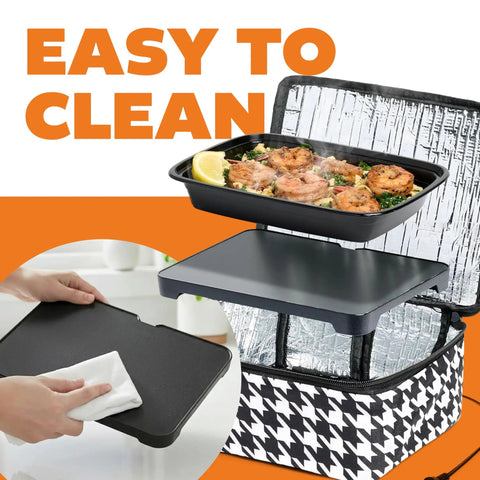 Mini Heated Lunch Box Portable Electric Warmer For Work And On The Go Reheat Or Cook Meals At The Office Or Job Site Keeps Food Hot