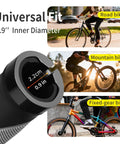 Ergonomic Bike Handlebar Grips With Anti Slip Rubber for MTB Road and Folding Bikes showing universal 22.2mm fit for varied bikes