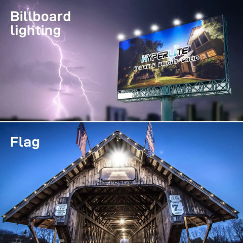 LED Flood Light 200W 24000LM 5000K Daylight IP65 Waterproof Outdoor Floodlights For Court, Garden, And Warehouse Use lighting up billboard and flag