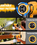 Heavy Duty Cordless Paint Sprayer With Variable Spray Settings And Four Copper Tips for adjustable spray pattern use.