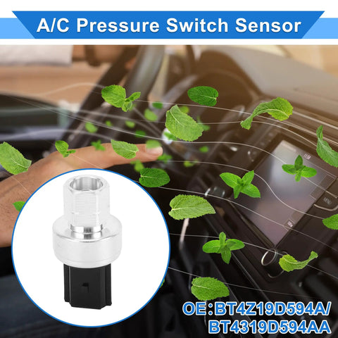 AC Pressure Switch Sensor For Ford F-150 And F-Series 2010-2023, shown installed with focus on dashboard and plug design.