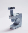 Universal Fit Zinc I Beam Cable Tray Mounting Clip Built Tough For Heavy Load Wire Management Hardware With Durable Finish For Commercial Jobs Straight Shooter Design, close-up view.