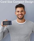 Man holding Ultra Slim Magnetic Power Bank With MagSafe 5000Mah Portable Charger Compatible With Iphone 17 16 15 Pro Max Plus Air Models in hand.