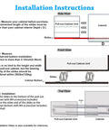Installation instructions for Heavy Duty Beefed Up Undermount Drawer Slides Bottom Mount Full Extension Ball Bearing Rails