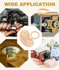 Copper crush washers automotive seals in various applications
