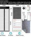 Slick Complete Electrical Panel Labels Kit With 48 Circuit Breaker Tabs high contrast diagram showing layout and labels.
