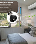 Adjustable Inside Window Security Bar For Horizontal And Vertical Sliding Windows Extends 11 To 18 Inches White Finish Easy Install In Window Lock Bar That Keeps Sliding Windows Secure While Allowing Air Flow installed in a bedroom window.