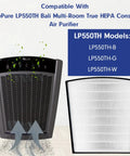 Top Rated True HEPA Replacement Filter For Bali Series Air Purifiers LP550TH LP550THP LP560 with compatible model list