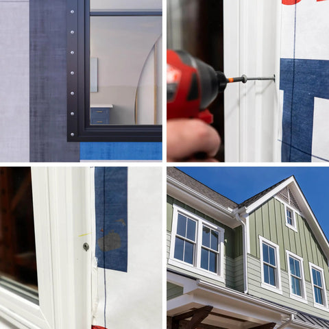 Multi Material Window Installation Kit With 80 Pcs Wafer Head Wood Screws T20 T Star Bits High Corrosion Resistant For Exterior And Interior Use Four Window Install Bits Included Faster More Precise And Secure, window flange screw installation on exterior siding
