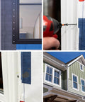 Fast Easy Exterior And Interior Wafer Head Wood Screws Window Install Kit Size 8 By 2 T20 Torx HCR X 20 Multimaterial 400 Pieces With Bit Included Replaces Nails For Quick Tight Secure Window Mounts Up To 10 Windows, window screw installation