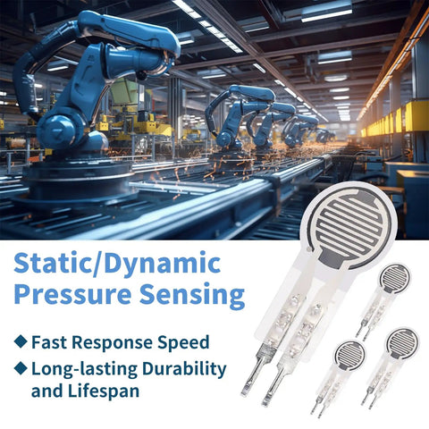 Ultra Thin Film Pressure Sensor Kit 4 Pcs High Sensitivity FSR 20g To 2Kg For Arduino DIY Plug And Play Projects Industrial Precise Measurement And Control For Engineering Education And Hobbyist Builds static dynamic sensing