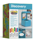 Doodle Projector Art Station For Kids With Reusable Drawing Discs And 6 Dry Erase Markers Project Drawings On Walls And Ceilings A No Mess Kid Friendly Arts And Crafts Kit Gift For Creative Play, blue box