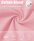 Close-up of light pink cotton blend fabric showcasing texture and breathability for Light Pink Women Polo Shirt With Short Sleeve.