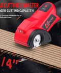 Heavy Duty Cordless Electric Scissor Cutter Compatible With Milwaukee 18v Batteries At 440 Rpm Fast Fabric Carpet And Plastic Cutting Tool Low Voltage Safety Switch Plus Included Replacement Blade Perfect For Pros cutting through 1/4" cardboard with precision.