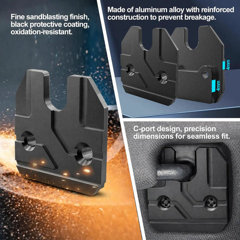 Sun Visor Repair Kit For RAM 1500 2019-2023 And Dodge Ram 1500 Accessories Premium Aluminum Alloy Clip with C-port design