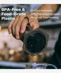 Universal Coffee Press Filter Cap Replacement For Compact Models That Seal Tight No Fuss BPA-Free Food-Grade Plastic Accessory