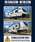 Heavy Duty RV Stabilizer Kit Packs Adjustable I Beam Mounts to Slam the Sway for Travel Trailers and Fifth Wheels.