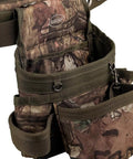 Camo Tool Belt With Suspenders From Original Series 85035 Heavy Duty Pro Grade Construction Belt With Barrel Bottom Pouches detail