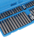 40 Piece Star Spline Hex Socket Bit Set For One Half Inch And Three Eighth Inch Drive Wrenches With Toolbox A Handy Pro Grade Kit