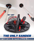 Folding Radial Drywall Sander Kit 9 Inch Wall And Corner Sander With 18 Sanding Discs 80 120 180 Grit Pro Grade adjustable angle