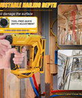 Adjustable depth dial of Smooth Operator 3 In 1 Cordless Brad Nailer Compatible With Dewalt 20V Max Battery Tool Only.