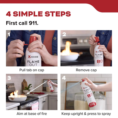 Dead Simple Aerosol Fire Extinguishing Spray Two Pack Rapid Class Abc Emergency Heat Stopper No Worries Quick Acting Smoke Control Kit For Home Car And Emergency Go Bag