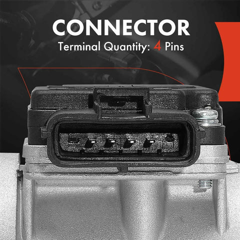 Mass Air Flow Sensor Assembly 4 Pin Connector For Ford Aerostar Escort Ranger Windstar Taurus Sable And Mazda 6 Fits 1995 To 1999 3.0L 2.5L And 2.0L Engines Drop In Plug And Play Replacement 4-pin connector