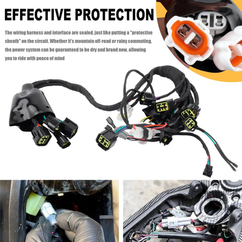 Fault Detection Wiring Harness For Surron Light Bee X S E Bikes Full Wire Harness Assembly With Copper Core Wire visible