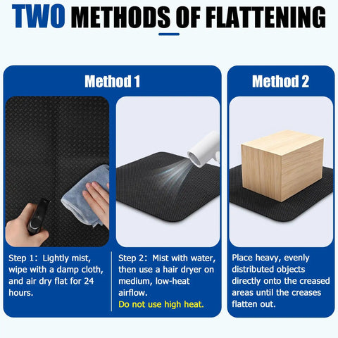 Instructions for Solid Non Slip Recliner Pad For Hardwood Floors Grippy Anti Slide Furniture Mat 30 Inch Square Floor Guard.