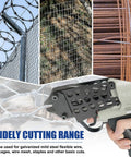 Heavy Duty Pneumatic Cutting Nipper Built Tough With Aluminum Housing And Forged Alloy Steel Blades For Faster Wire Snipping and Zero Sweat Operation On Active Job Sites Always showing various wire types.