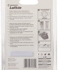 Back of packaging for Self Centering Tape Measure 1 Inch By 25 Foot With Clear Blade Coating Ergonomic Design Pro Grade Durability Reinforced End Hook And Quad Rivet Durable Tape For Easy Centering Precise Readouts And Long Lasting Use
