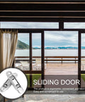 Heavy Duty Nylon Roller Wheels With Double Bearings For Smooth Gliding Sliding Screen Doors Plus Patio Entries Quick Fix Four Pack Replacement Hardware Set on a sliding door.