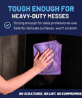 Cleaning glass with Pro Grade Microfiber Cleaning Cloths 12 Pack 12x12 Inches Lint Free And Streak Free Go To Tools For Auto Detailing