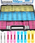 Hella Tough Heat Shrink Butt Connectors 700 Piece Kit Solid Copper Wire Crimp Terminals 26 To 10 Awg assorted in a case.