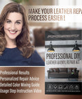 Leather And Vinyl Repair Kit For Furniture, Sofa, Jacket, Car Seats And Purse, Super Easy Color Match, Restore Any Material