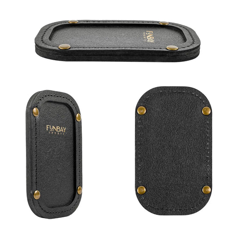 Magnetic Leather Barrel Rest For Shotguns Ideal For Sporting Clays Trap Skeet And Five Stand Muzzle Support Black Unit