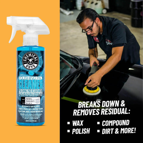 Foam And Wool Polishing Pad Cleaner Citrus Based 16 Oz Cleans And Revitalizes Pads Prevents Clogging And Extends Pad Life