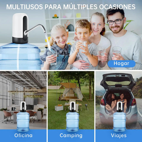 Portable Electric Water Bottle Pump Dispenser For Universal 5 Gallon Jugs BPA Free Food Grade Silicone Hose 304 Stainless Steel