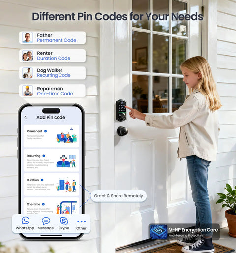 Top Shelf Keyless Entry Smart Door Lock With Lightning Quick Fingerprint Scanning And Smooth App Pairing Featuring Custom Auto Lock Timing Plus Heavy Duty Matte Black Knob Set For Bulletproof Front Door Protection