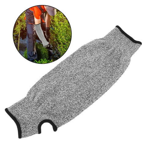 Tough As Nails Cut Resistant Arm Sleeve And Rip Proof Forearm Guard For Men And Women One Size Fits All on gray sleeve outdoors