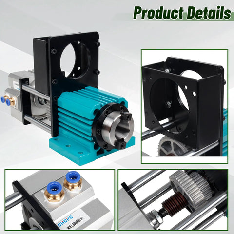 BT30 ATC Spindle Kit Non Powered 5000 RPM Pneumatic Cylinder Tool Changer with bracket for metal engraving