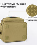 Versatile Tackle Bag With Four 3600 Trays For Saltwater And Freshwater Fishing with rubber protection and non-slip feet.