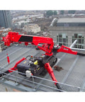 Mini Portable Crawler Crane Rig With Smart Wireless Remote Hydraulic Lift Machine Fully Kitted Out For rooftop use.