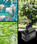 VIVOSUN 2-pack submersible water pump for aquariums, ponds and hydroponics; black compact unit with dual nozzles