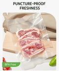11 Inch By 150 Foot Vacuum Sealer Roll With Cutter For Food Storage BPA Free Heavy Duty Commercial Grade Pro Grade vacuum-sealed meat