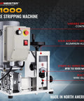 Heavy Duty Automatic Wire Stripping Machine For Copper And Aluminum Cables Up To 1.75 Inches, E1000 model features