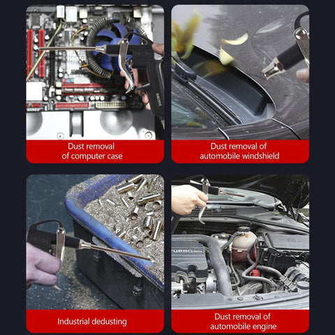 Beefy Pro Grade Heavy Duty Air Tool Kit with Digital Tire Gauge inflator used for dust removal and industrial dedusting.