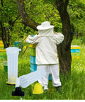 Beekeeper with Set Of 30 Queen Bee Roller Cages For Beekeeping Must Have Lightweight Plastic Rearing Cups Kit in forest